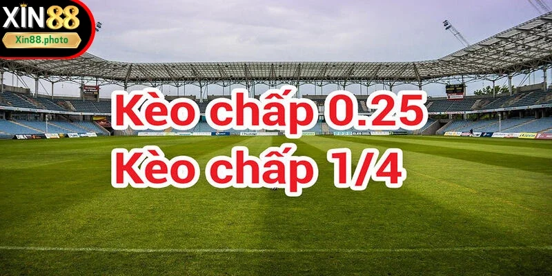 Chấp đồng banh 1/4, dạng cược châu Á phổ biến
